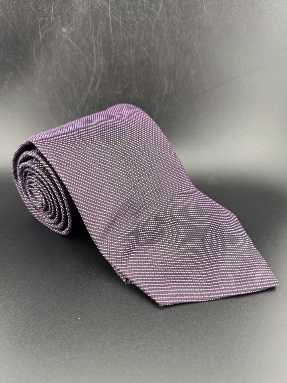 Vintage DKNY Purple & Black Necktie